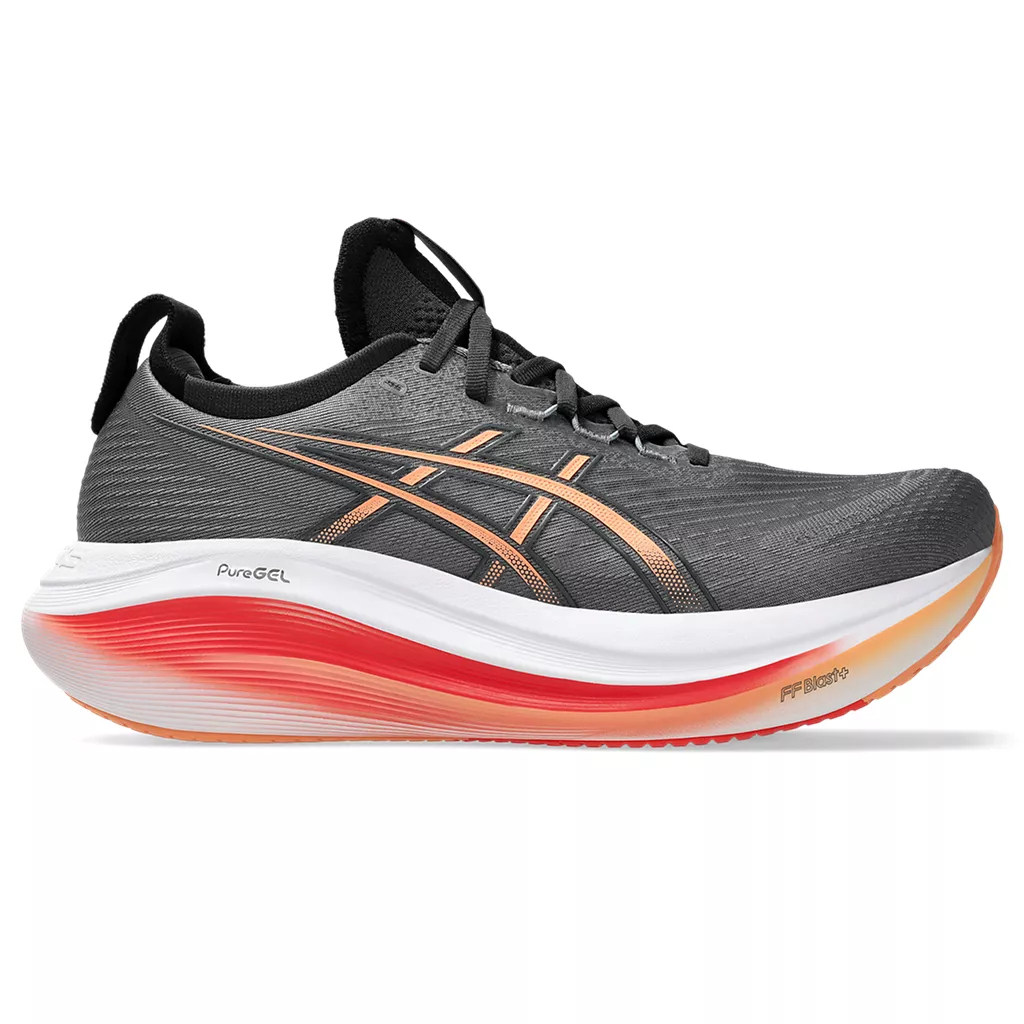 Asics Men's Nimbus 27 Wide Carbon/Mojave