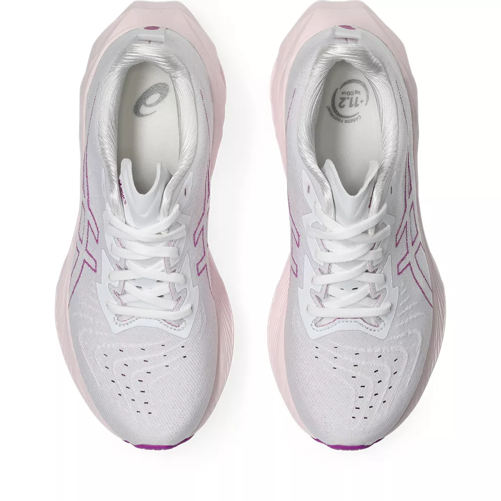 Asics Women's Novablast 4 Med White/Soothing Sea