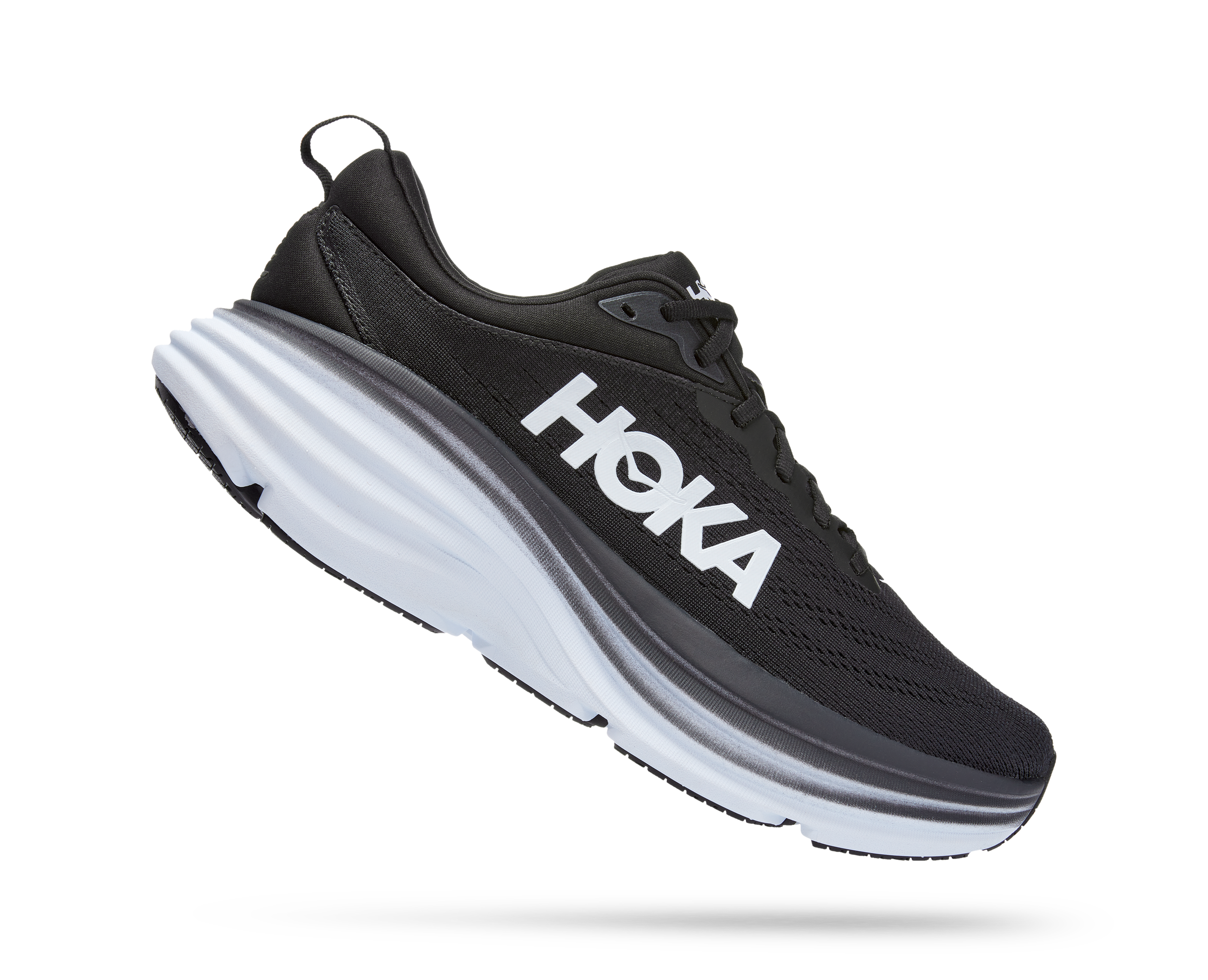 Hoka Men's Bondi 8 Wide Black/White