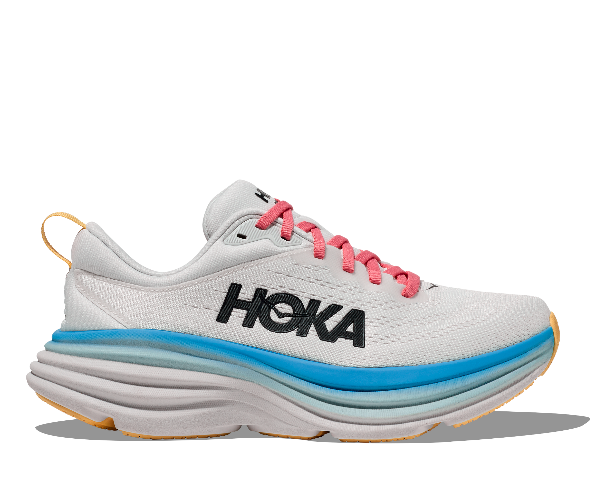 Hoka Women's Bondi 8 Wide Blanc De Blanc/Swim Day