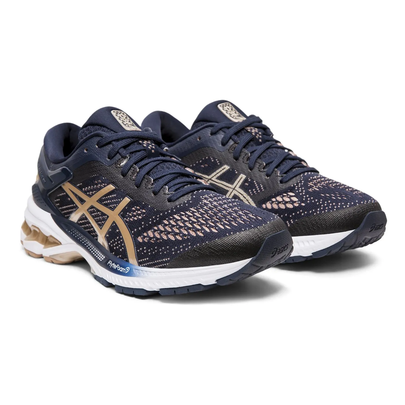 ASICS WOMEN'S GEL-KAYANO 26 (WIDE) Grey/Copper White