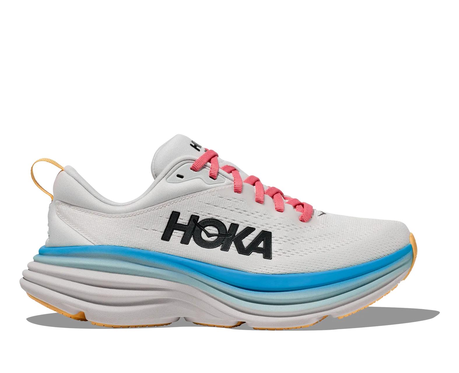 Hoka Women's Bondi 8 Wide Blanc De Blanc/Swim Day